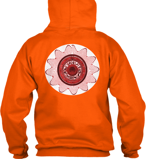 Black Perfection classic orange hoodie pull over Lion logo