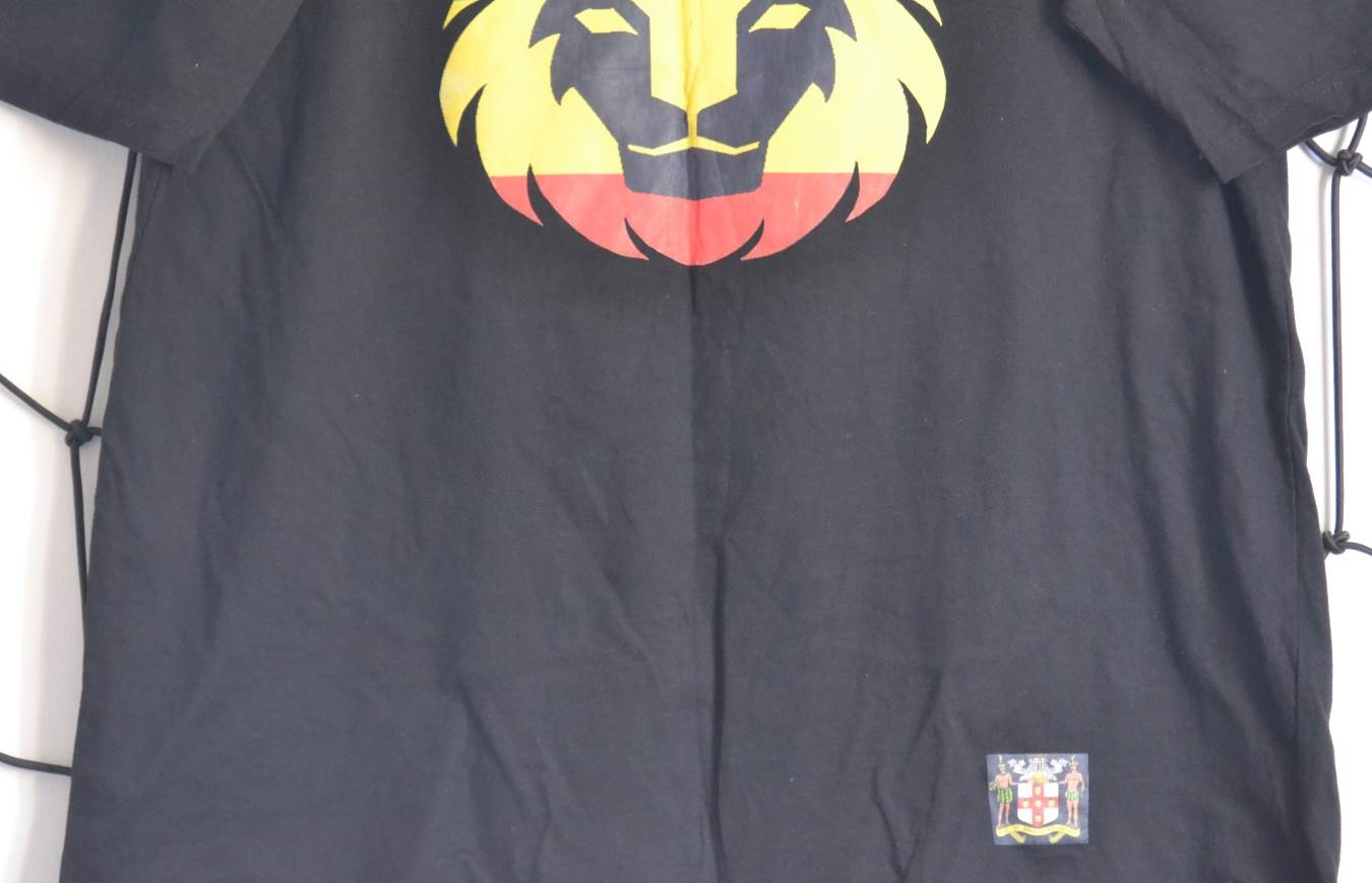 Black Reactrion T shirt Lion logo