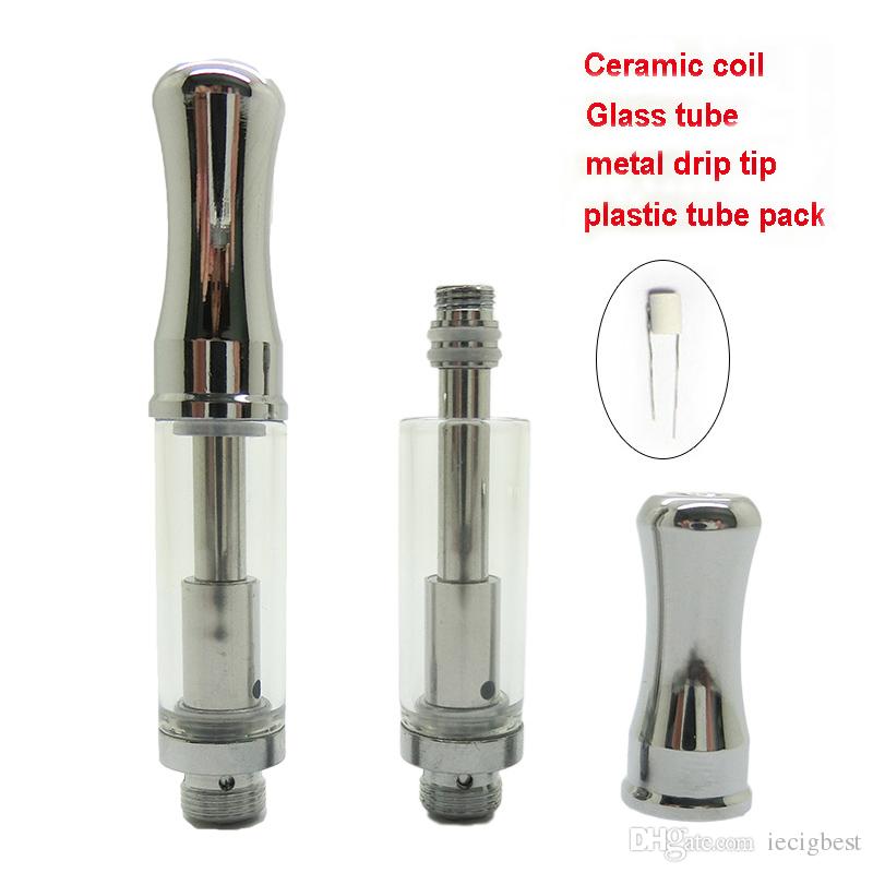 510 cartridge glass tank ceramic coil oil vape pen