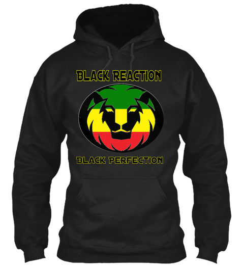 Black Reactrion Black classic black hoodie pull over Lion logo