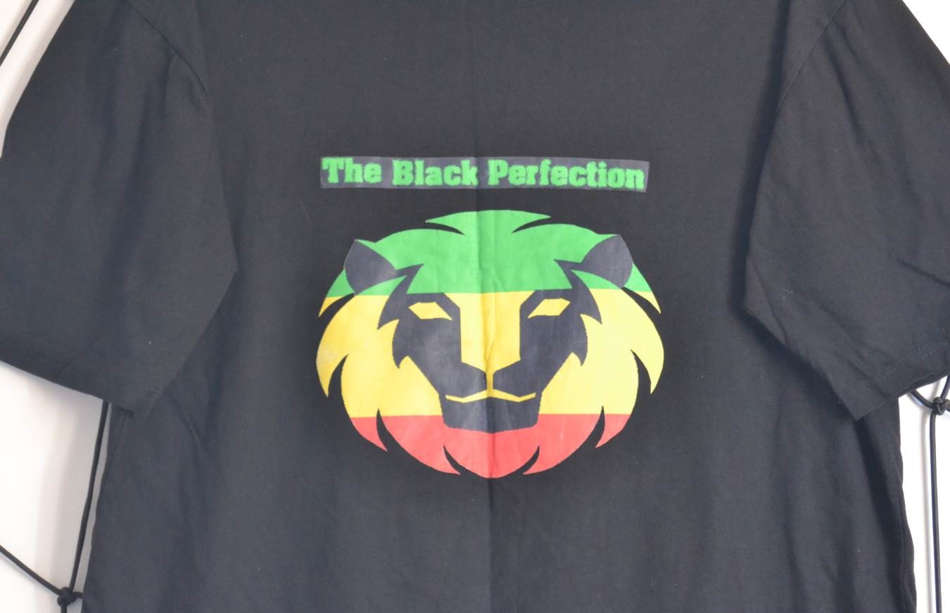 Black Reactrion Black T shirt Lion logo